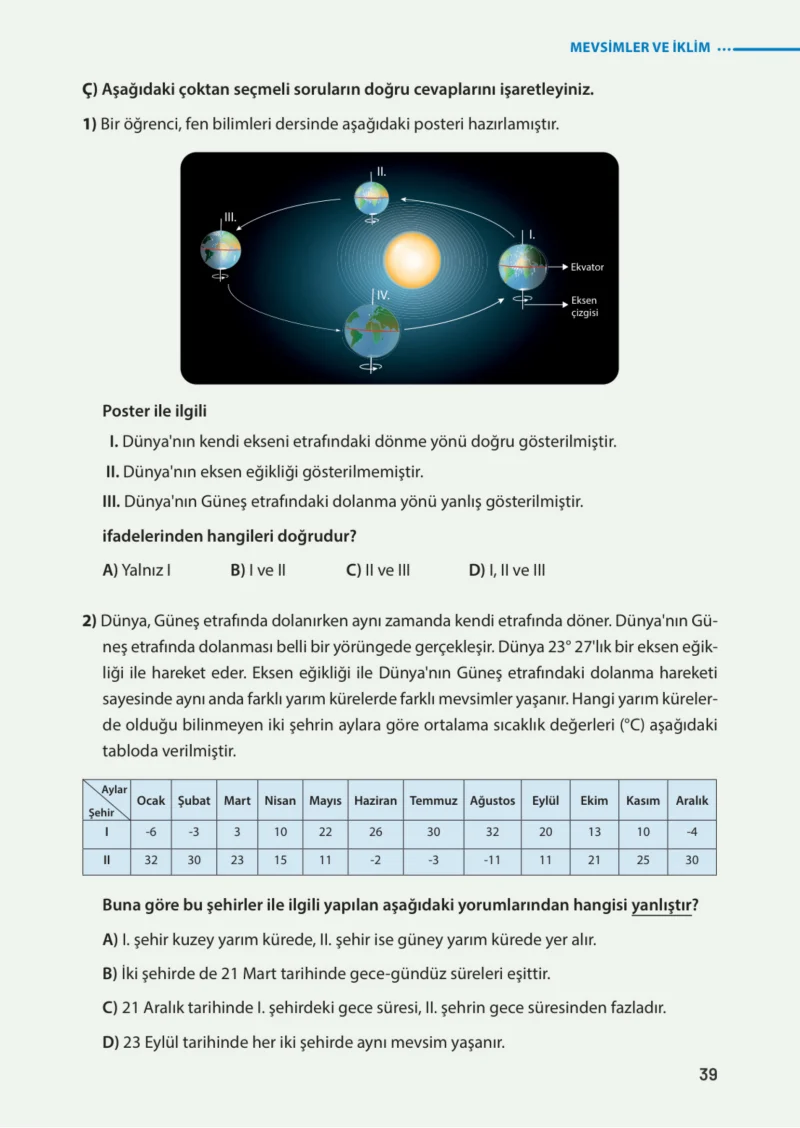8. Sınıf Fen Bilimleri Ders Kitabı Cevapları Meb Yayınları Sayfa 39