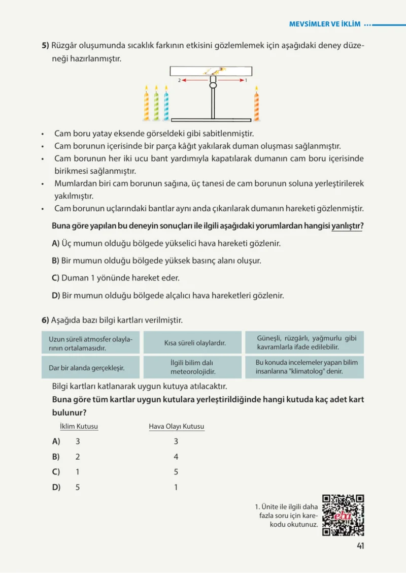 8. Sınıf Fen Bilimleri Ders Kitabı Cevapları Meb Yayınları Sayfa 41