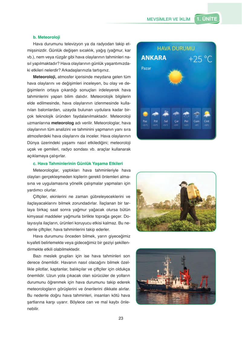 8. Sınıf Fen Bilimleri Ders Kitabı Cevapları SDR Dİkey Yayınları Sayfa 23