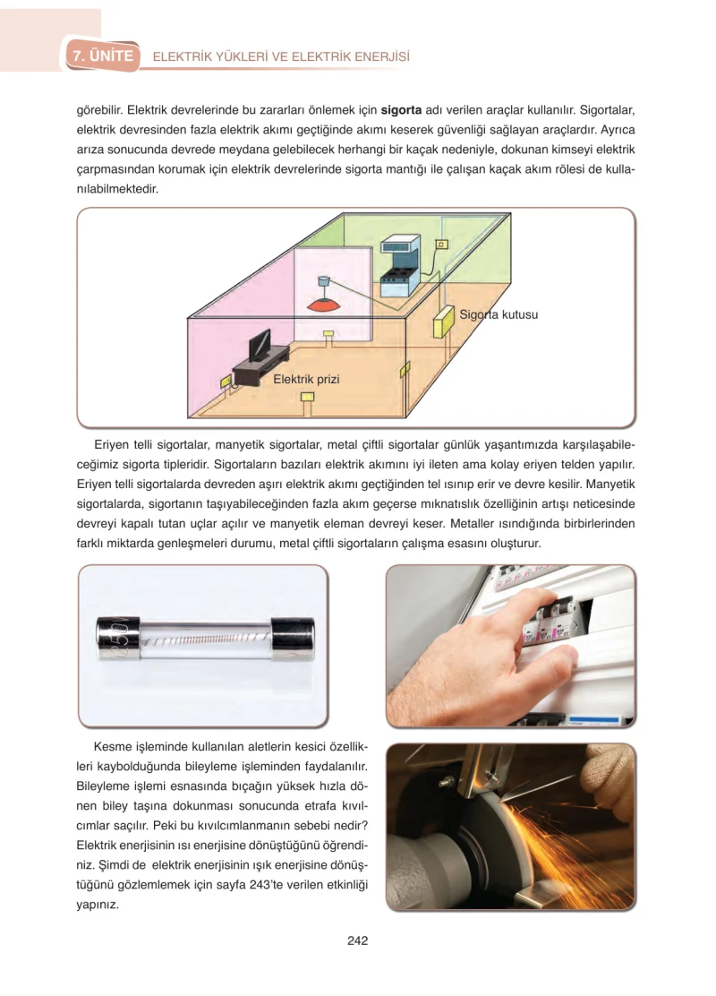 8. Sınıf Fen Bilimleri Ders Kitabı Cevapları SDR Dİkey Yayınları Sayfa 242