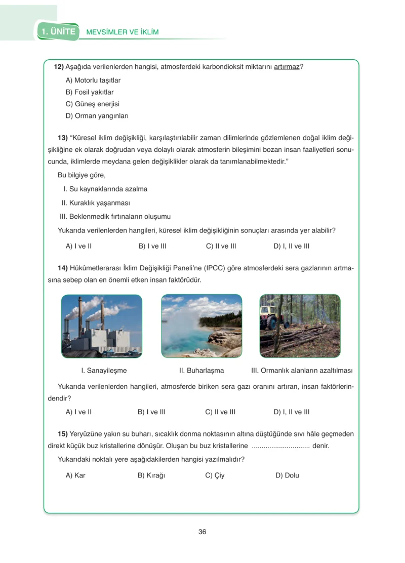 8. Sınıf Fen Bilimleri Ders Kitabı Cevapları SDR Dİkey Yayınları Sayfa 36