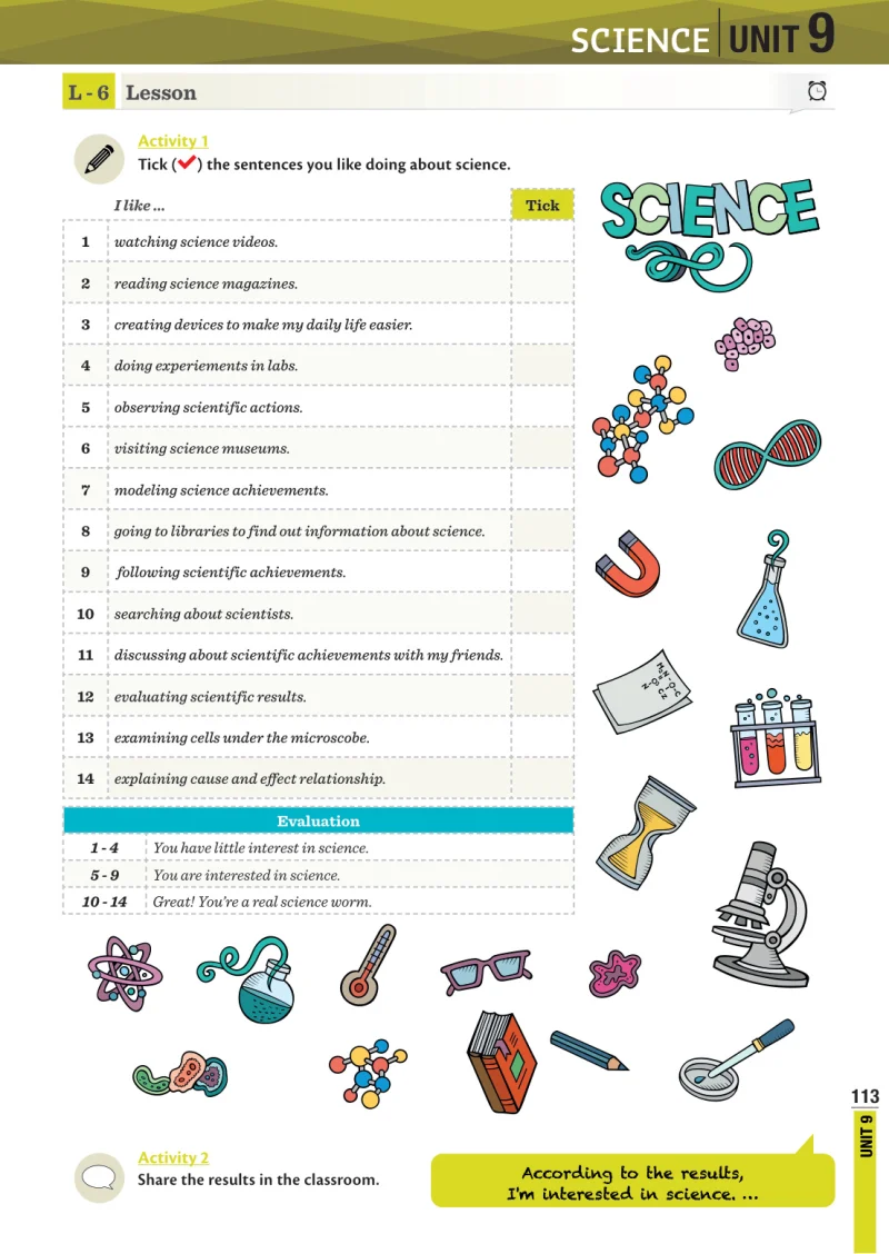 8. Sınıf İngilizce Ders Kitabı Cevapları Meb Yayınları Sayfa 113