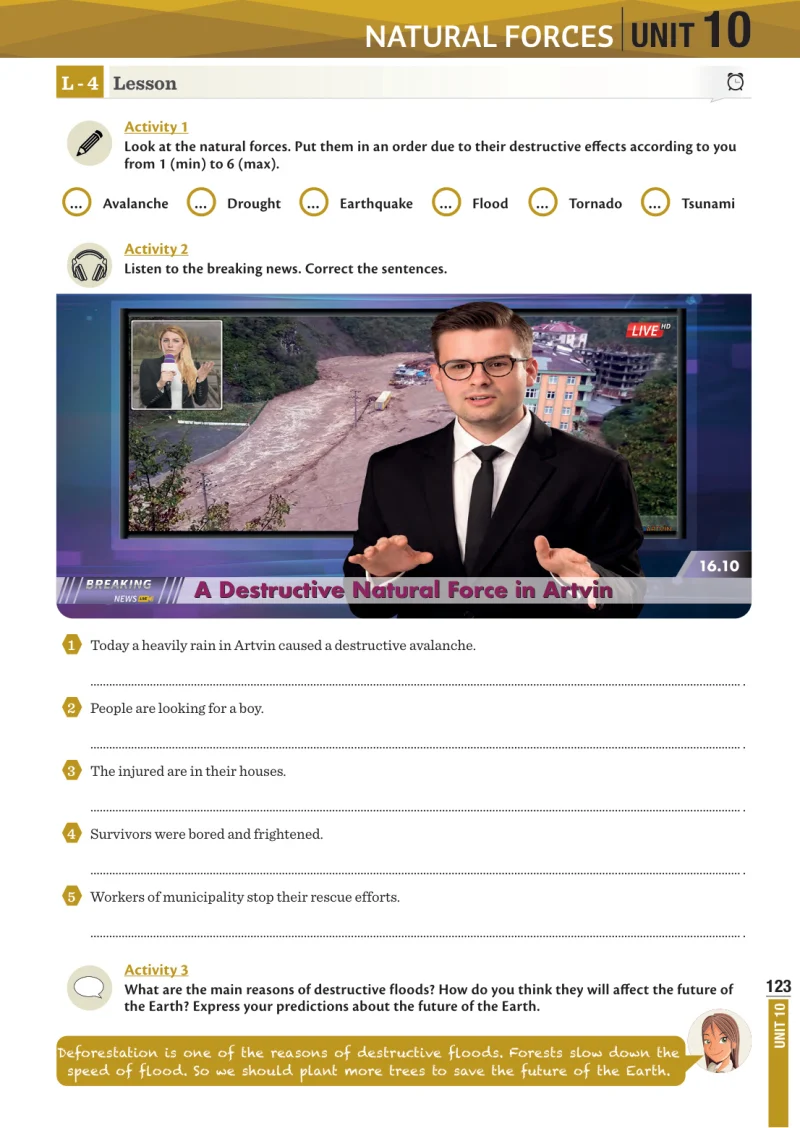 8. Sınıf İngilizce Ders Kitabı Cevapları Meb Yayınları Sayfa 123