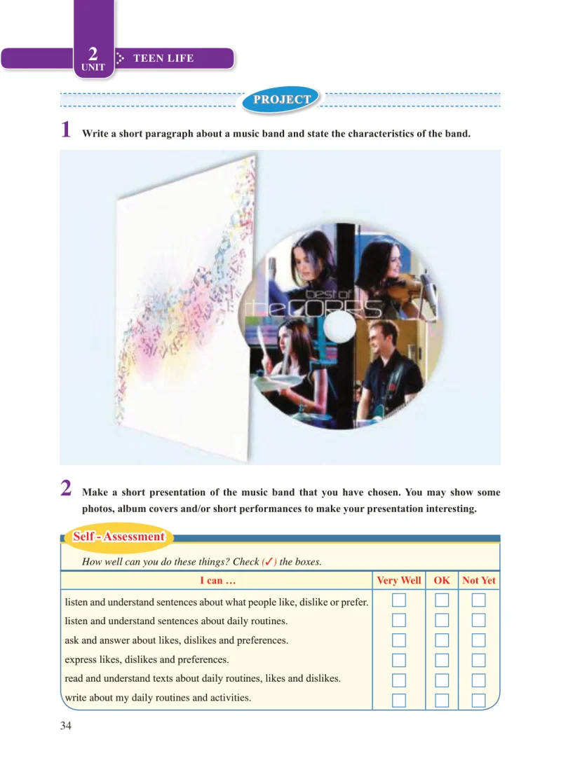 8. Sınıf İngilizce Ders Kitabı Cevapları Tutku Yayınları Sayfa 34