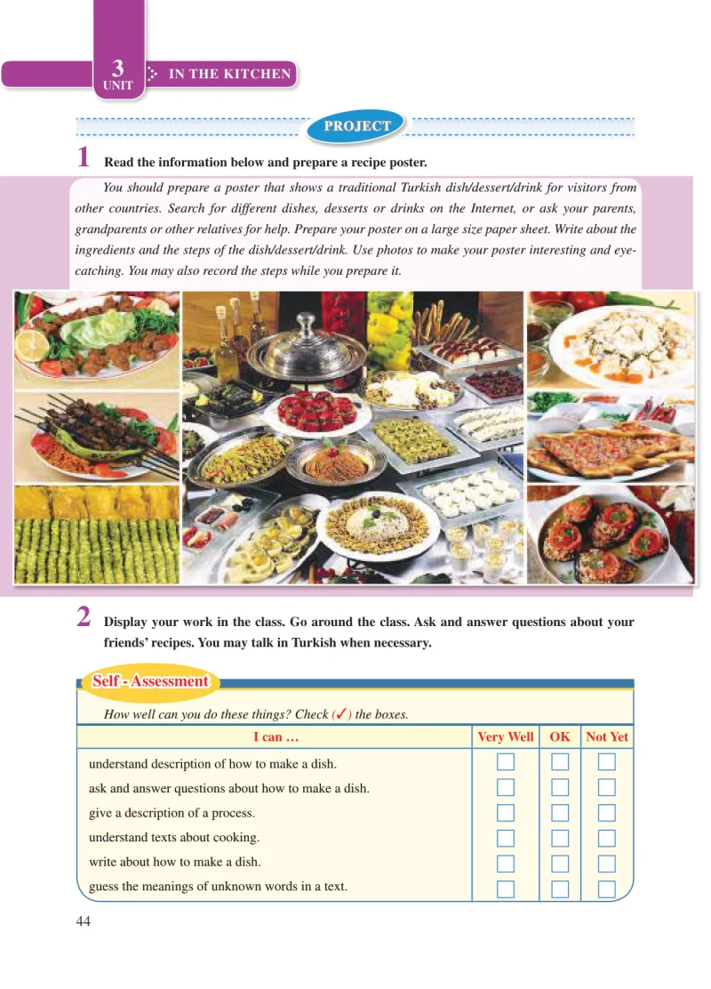 8. Sınıf İngilizce Ders Kitabı Cevapları Tutku Yayınları Sayfa 44