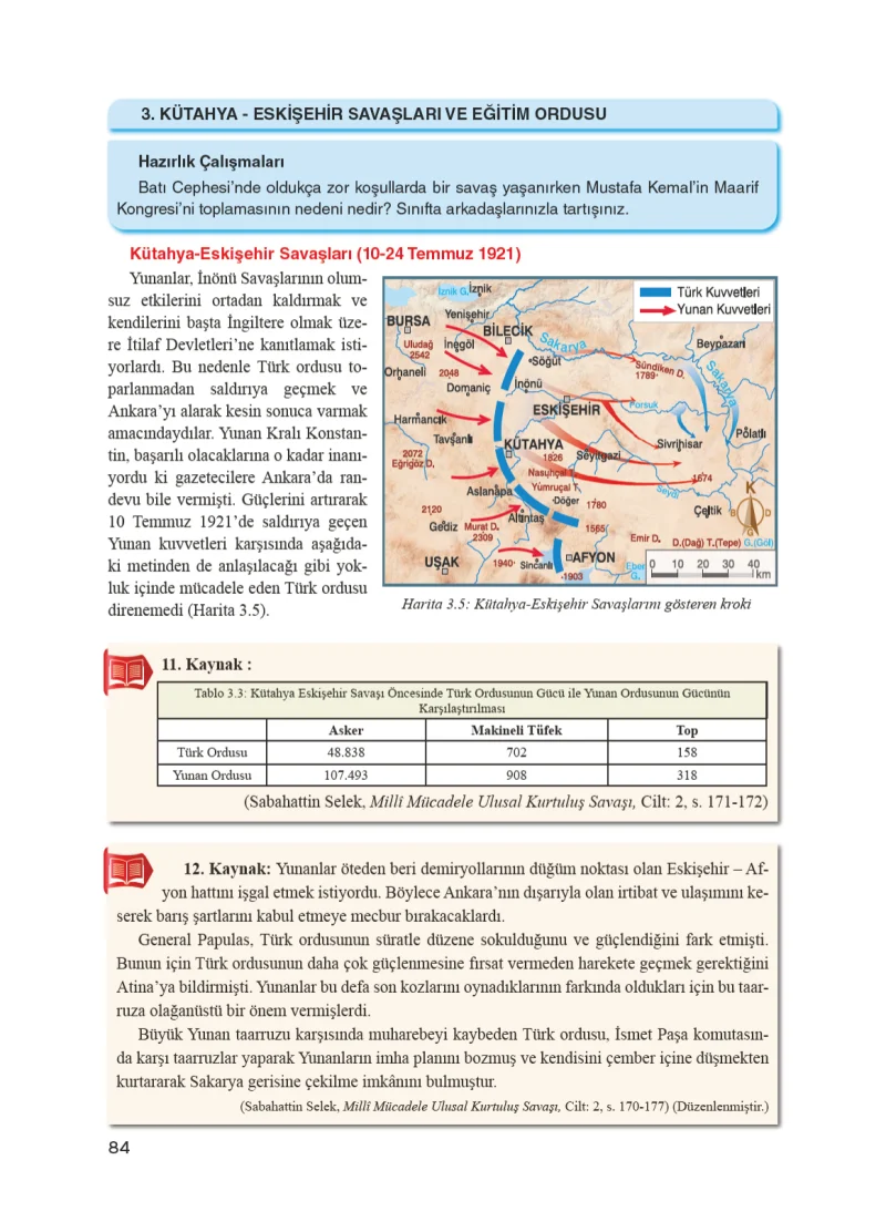 8. Sınıf İnkılap Tarihi Ders Kitabı Cevapları Bir Yay Yayınları Sayfa 84