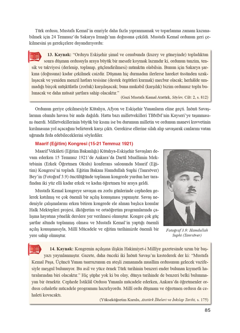 8. Sınıf İnkılap Tarihi Ders Kitabı Cevapları Bir Yay Yayınları Sayfa 85