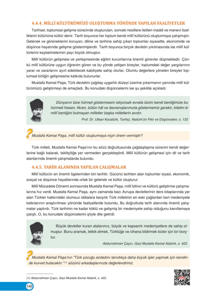 8. Sınıf İnkılap Tarihi Ders Kitabı Cevapları Ders Destek Yayınları Sayfa 146