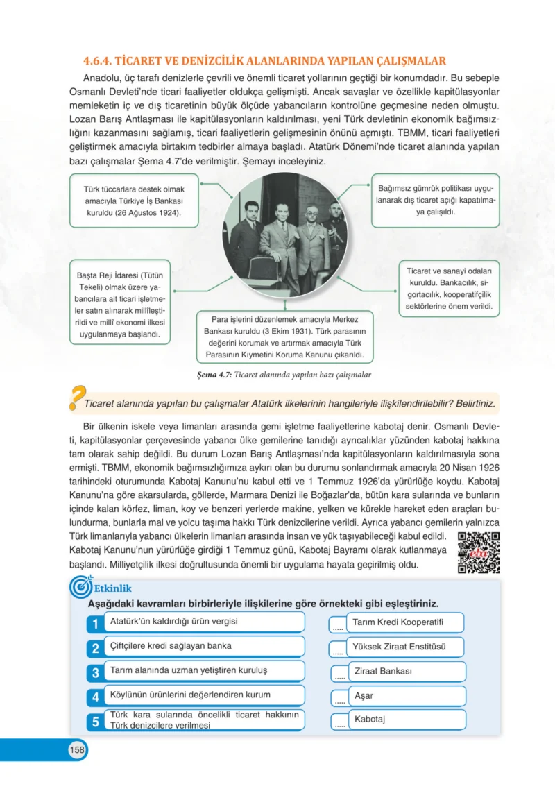 8. Sınıf İnkılap Tarihi Ders Kitabı Cevapları Ders Destek Yayınları Sayfa 158