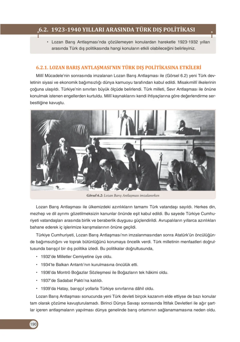 8. Sınıf İnkılap Tarihi Ders Kitabı Cevapları Ders Destek Yayınları Sayfa 190