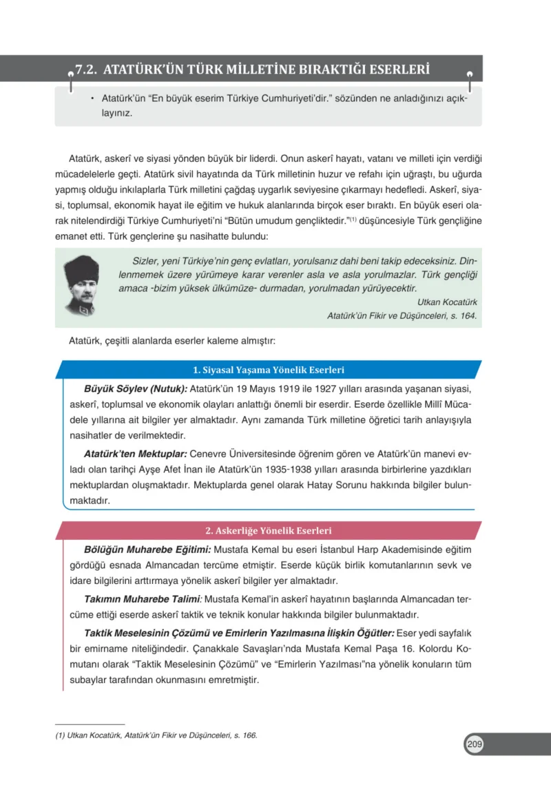8. Sınıf İnkılap Tarihi Ders Kitabı Cevapları Ders Destek Yayınları Sayfa 209