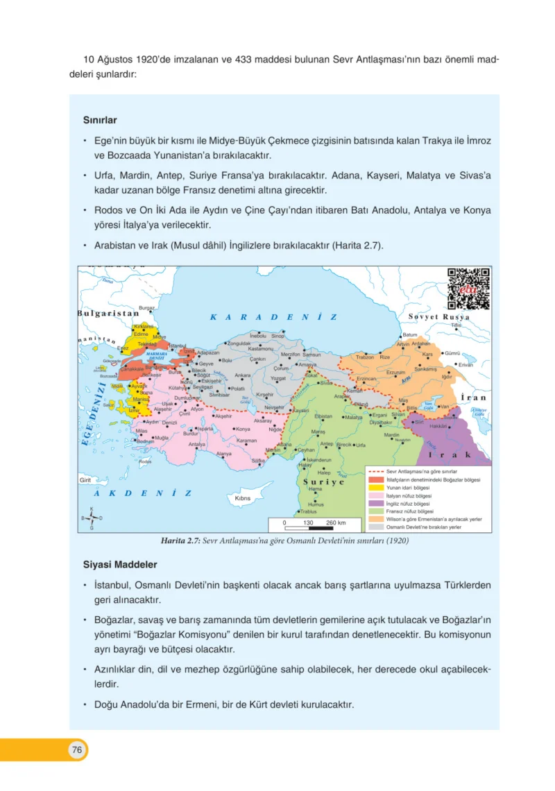 8. Sınıf İnkılap Tarihi Ders Kitabı Cevapları Ders Destek Yayınları Sayfa 76