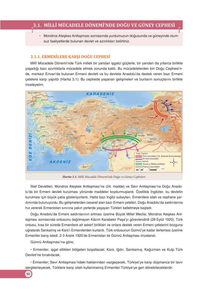8. Sınıf İnkılap Tarihi Ders Kitabı Cevapları Ders Destek Yayınları Sayfa 90