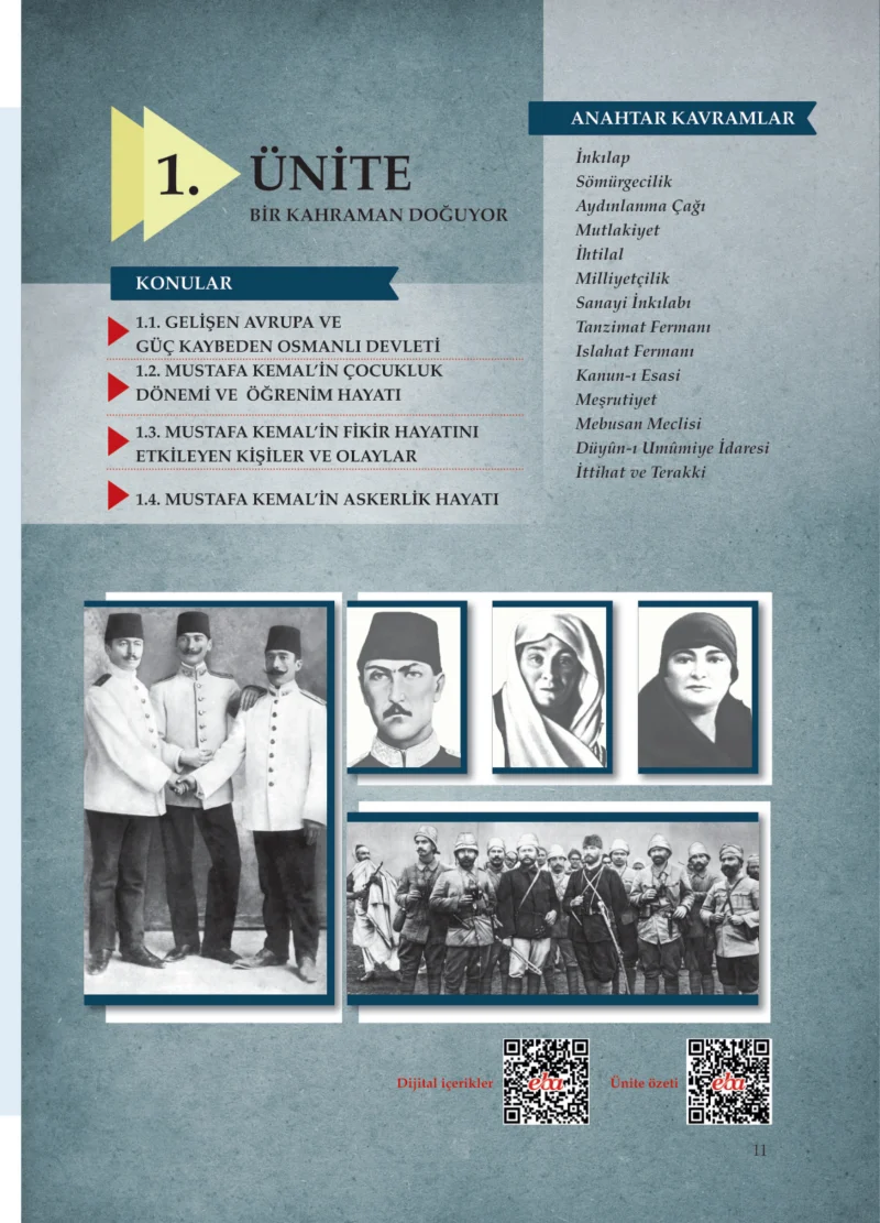 8. Sınıf İnkılap Tarihi Ders Kitabı Cevapları Meb Yayınları Sayfa 11