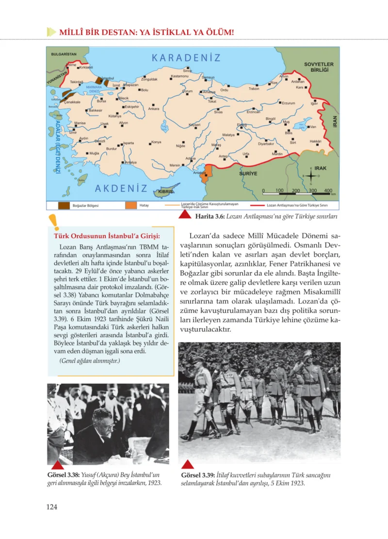 8. Sınıf İnkılap Tarihi Ders Kitabı Cevapları Meb Yayınları Sayfa 124