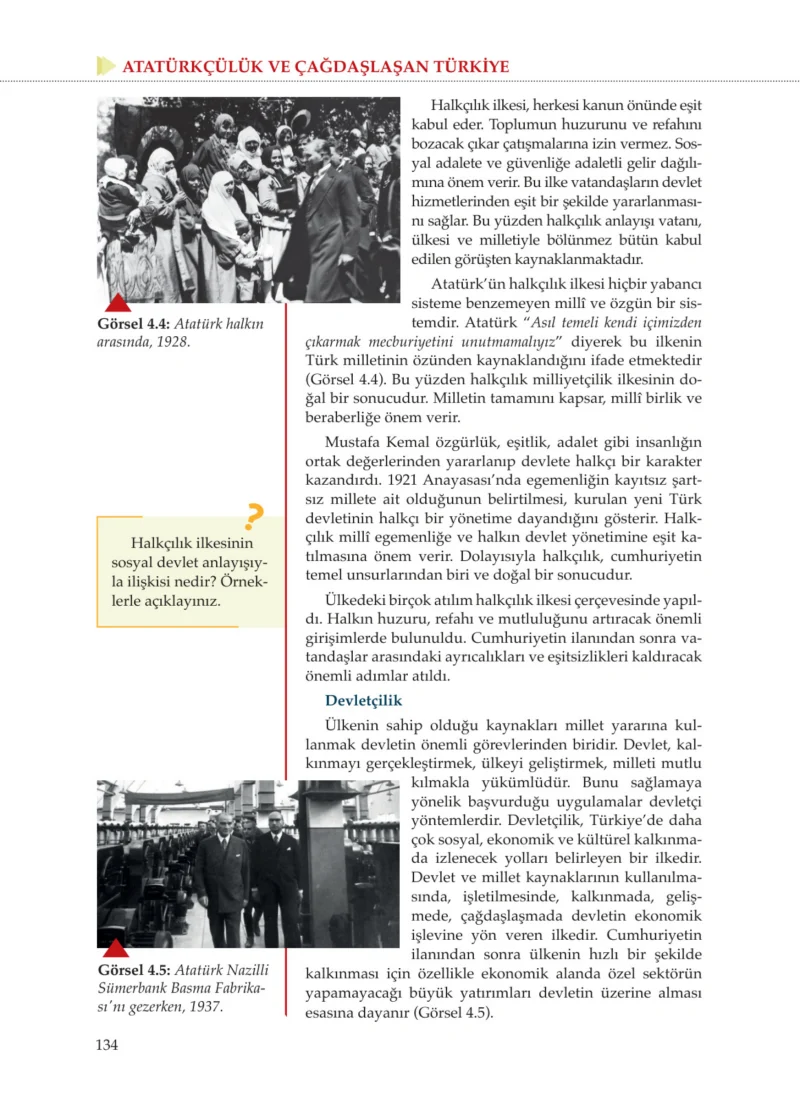 8. Sınıf İnkılap Tarihi Ders Kitabı Cevapları Meb Yayınları Sayfa 134