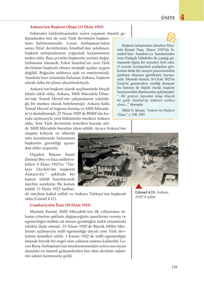 8. Sınıf İnkılap Tarihi Ders Kitabı Cevapları Meb Yayınları Sayfa 139