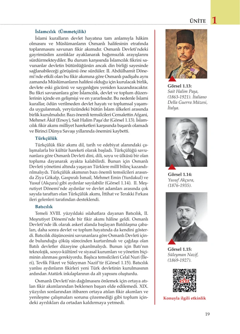 8. Sınıf İnkılap Tarihi Ders Kitabı Cevapları Meb Yayınları Sayfa 19
