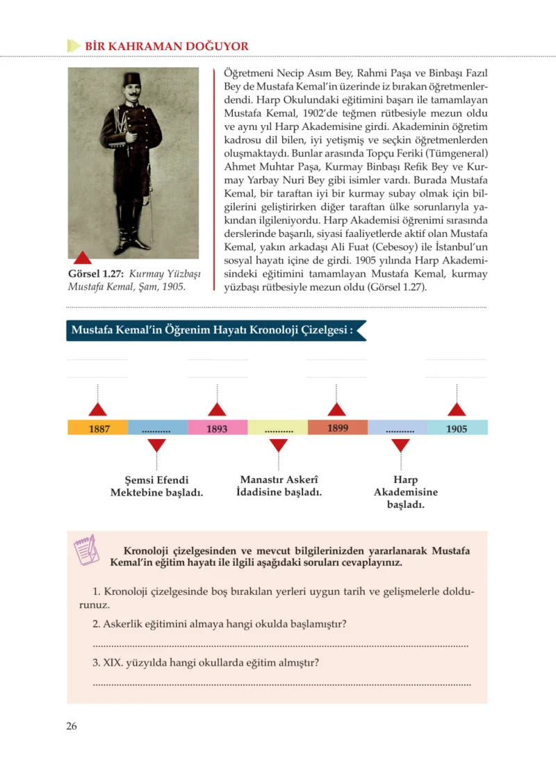 8. Sınıf İnkılap Tarihi Ders Kitabı Cevapları Meb Yayınları Sayfa 26