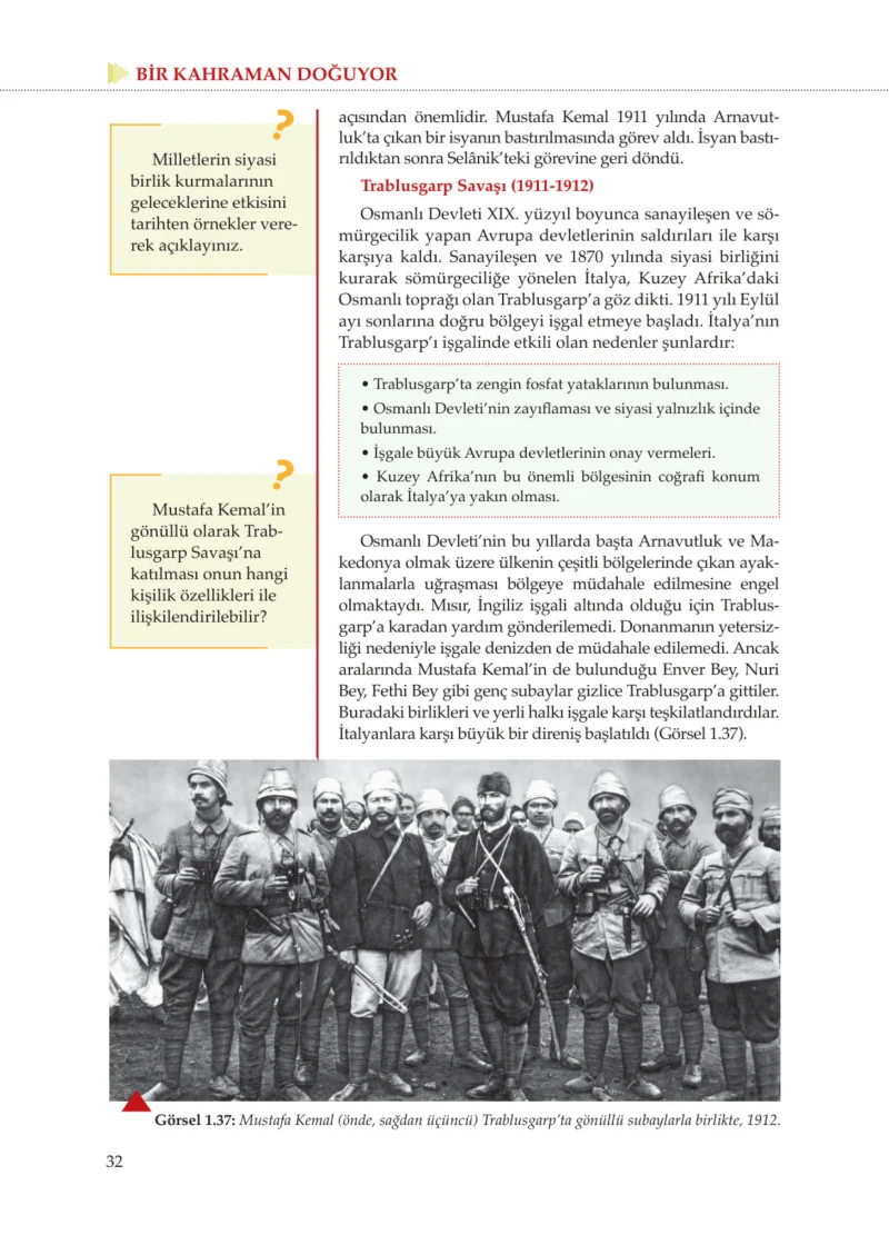8. Sınıf İnkılap Tarihi Ders Kitabı Cevapları Meb Yayınları Sayfa 32