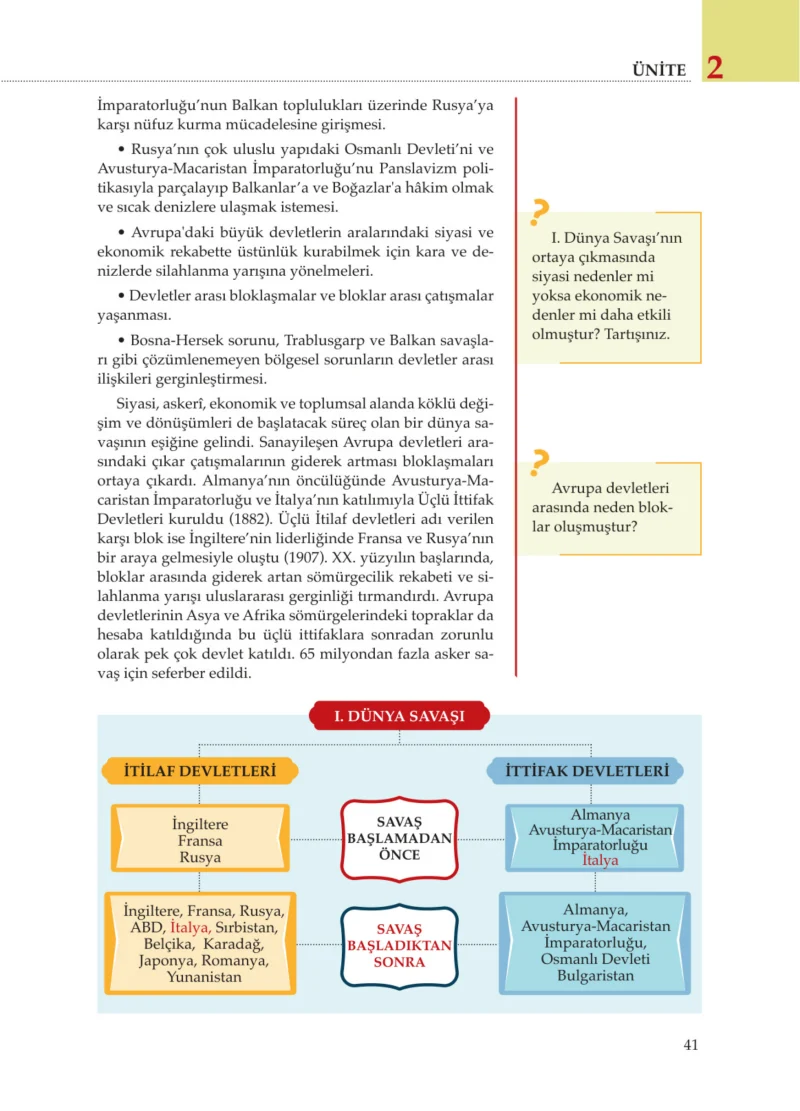 8. Sınıf İnkılap Tarihi Ders Kitabı Cevapları Meb Yayınları Sayfa 41