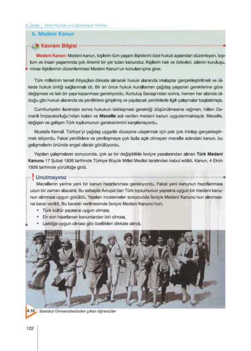 8. Sınıf İnkılap Tarihi Ders Kitabı Cevapları Nev Kitap Yayınları Sayfa 122