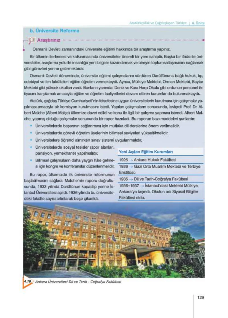 8. Sınıf İnkılap Tarihi Ders Kitabı Cevapları Nev Kitap Yayınları Sayfa 129