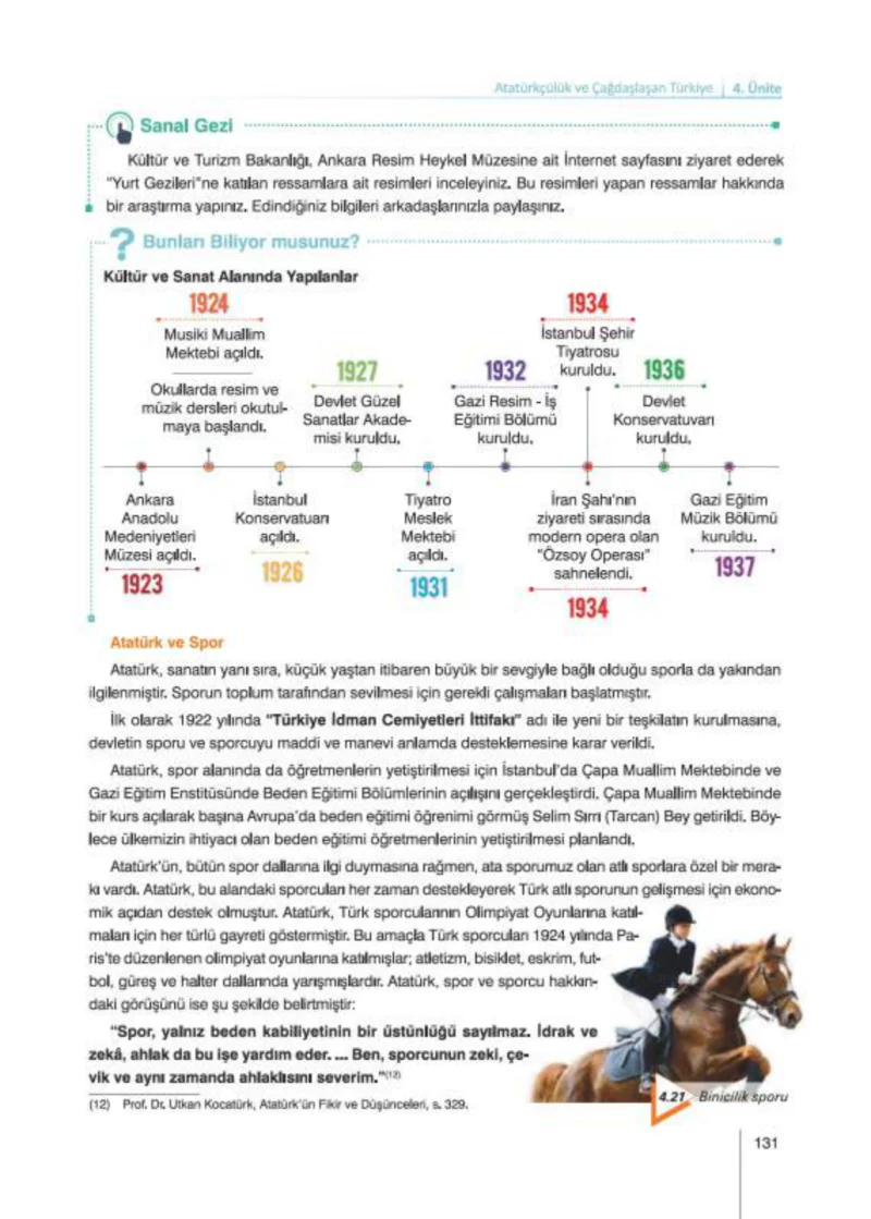 8. Sınıf İnkılap Tarihi Ders Kitabı Cevapları Nev Kitap Yayınları Sayfa 131