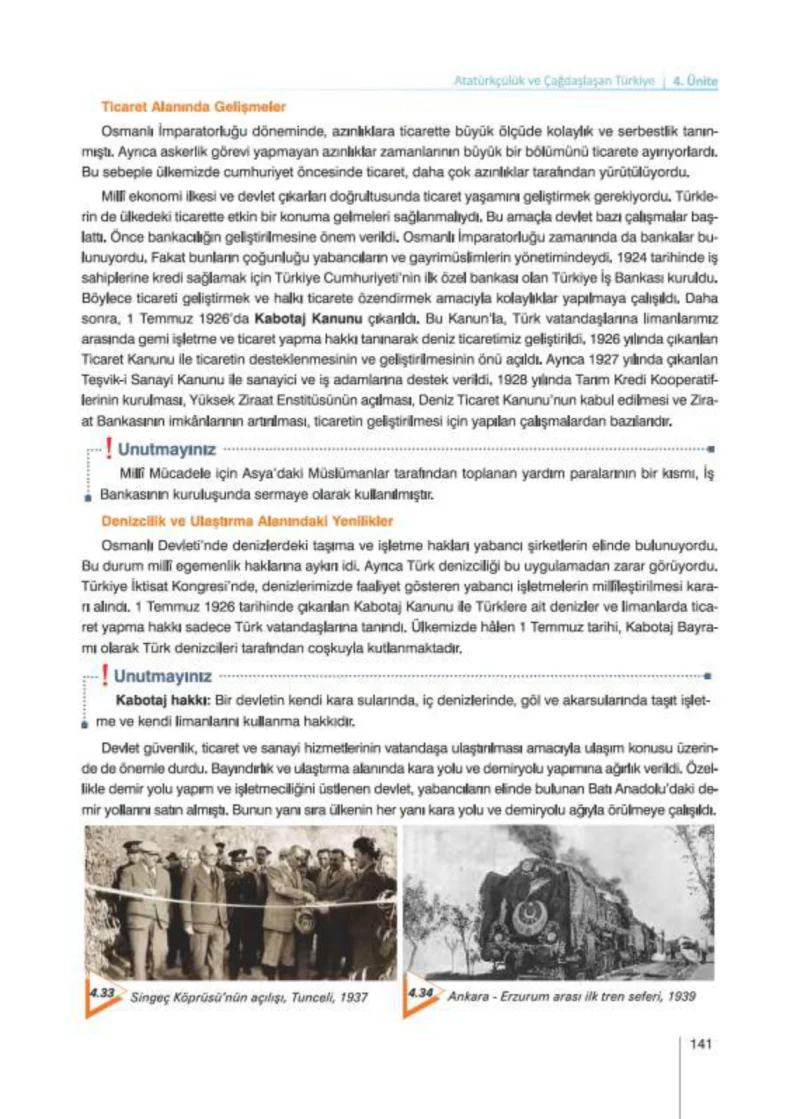 8. Sınıf İnkılap Tarihi Ders Kitabı Cevapları Nev Kitap Yayınları Sayfa 141