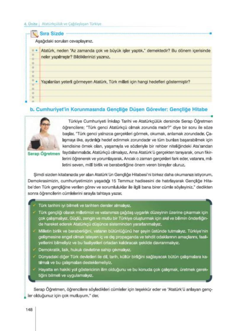 8. Sınıf İnkılap Tarihi Ders Kitabı Cevapları Nev Kitap Yayınları Sayfa 148