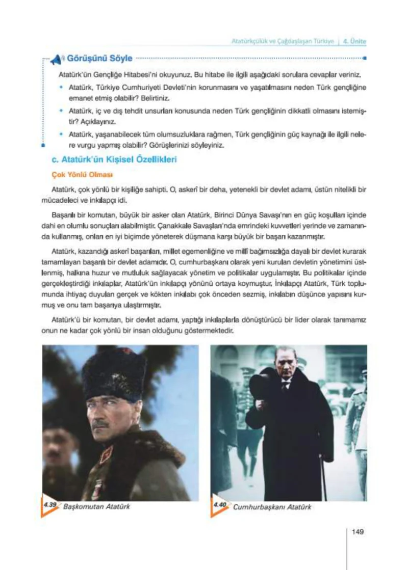8. Sınıf İnkılap Tarihi Ders Kitabı Cevapları Nev Kitap Yayınları Sayfa 149