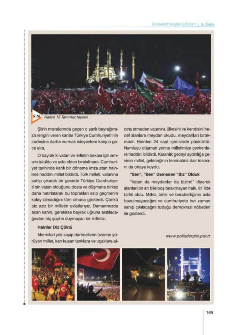 8. Sınıf İnkılap Tarihi Ders Kitabı Cevapları Nev Kitap Yayınları Sayfa 169