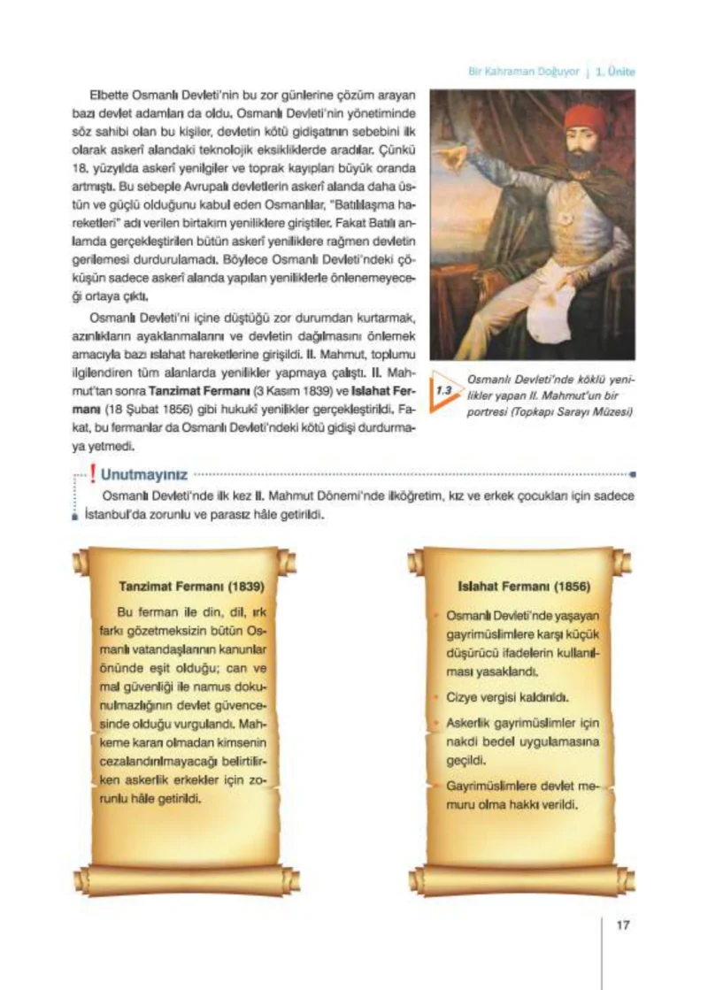 8. Sınıf İnkılap Tarihi Ders Kitabı Cevapları Nev Kitap Yayınları Sayfa 17