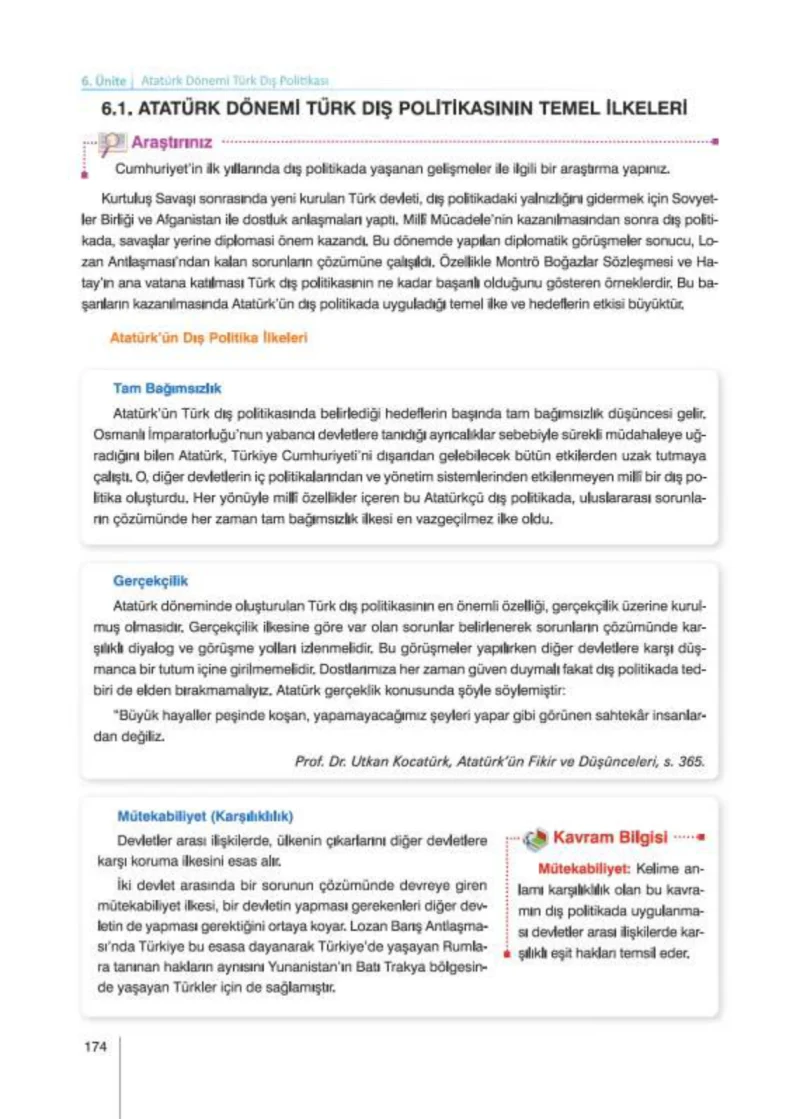 8. Sınıf İnkılap Tarihi Ders Kitabı Cevapları Nev Kitap Yayınları Sayfa 174