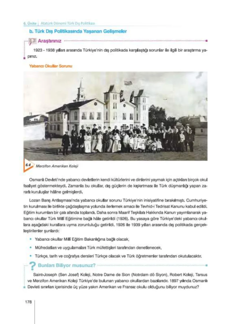 8. Sınıf İnkılap Tarihi Ders Kitabı Cevapları Nev Kitap Yayınları Sayfa 178