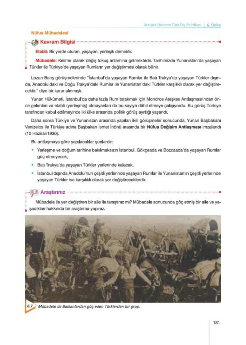 8. Sınıf İnkılap Tarihi Ders Kitabı Cevapları Nev Kitap Yayınları Sayfa 181