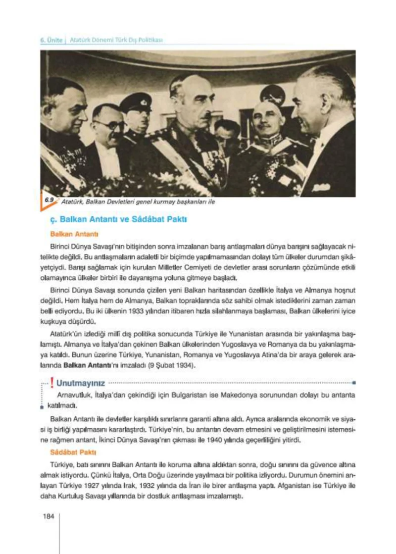 8. Sınıf İnkılap Tarihi Ders Kitabı Cevapları Nev Kitap Yayınları Sayfa 184