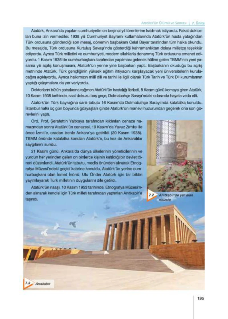 8. Sınıf İnkılap Tarihi Ders Kitabı Cevapları Nev Kitap Yayınları Sayfa 195