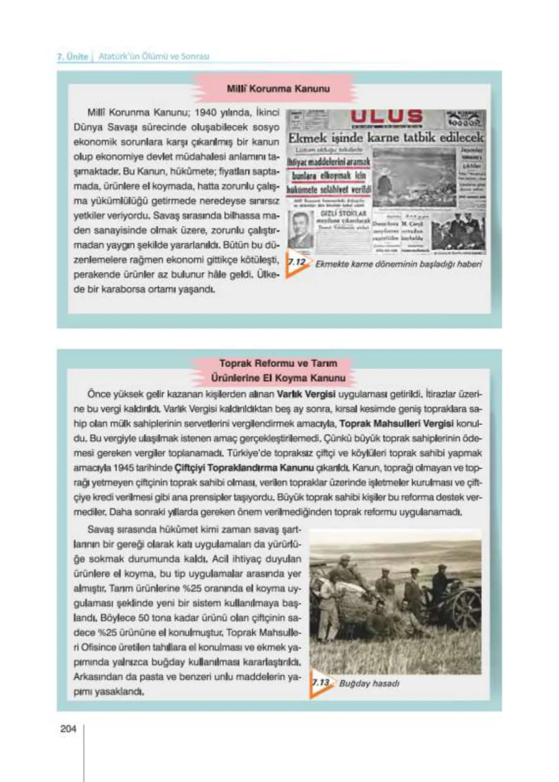 8. Sınıf İnkılap Tarihi Ders Kitabı Cevapları Nev Kitap Yayınları Sayfa 204