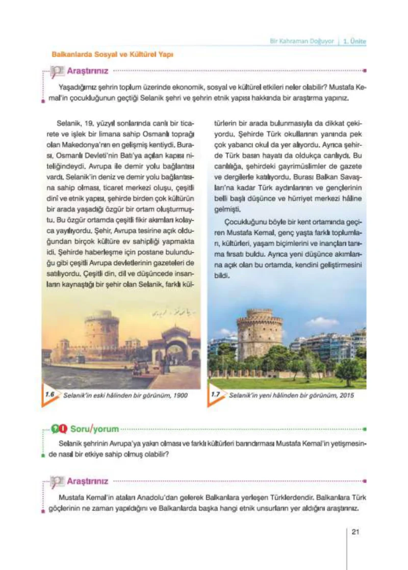 8. Sınıf İnkılap Tarihi Ders Kitabı Cevapları Nev Kitap Yayınları Sayfa 21