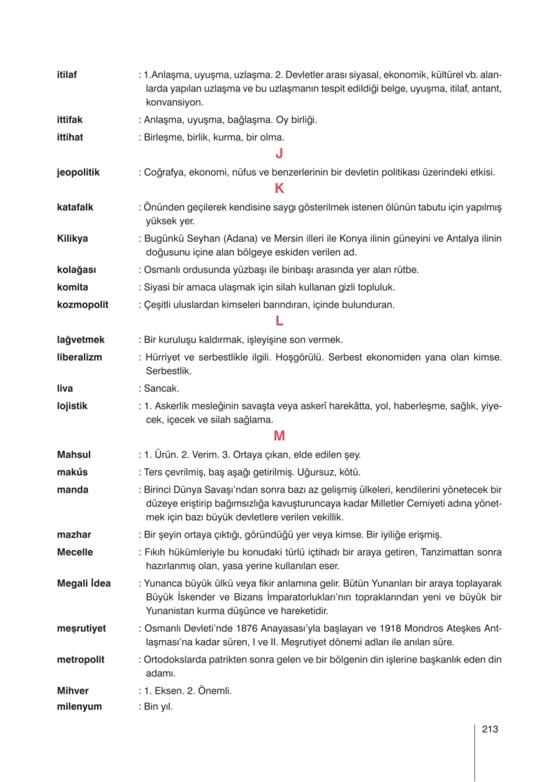8. Sınıf İnkılap Tarihi Ders Kitabı Cevapları Nev Kitap Yayınları Sayfa 213