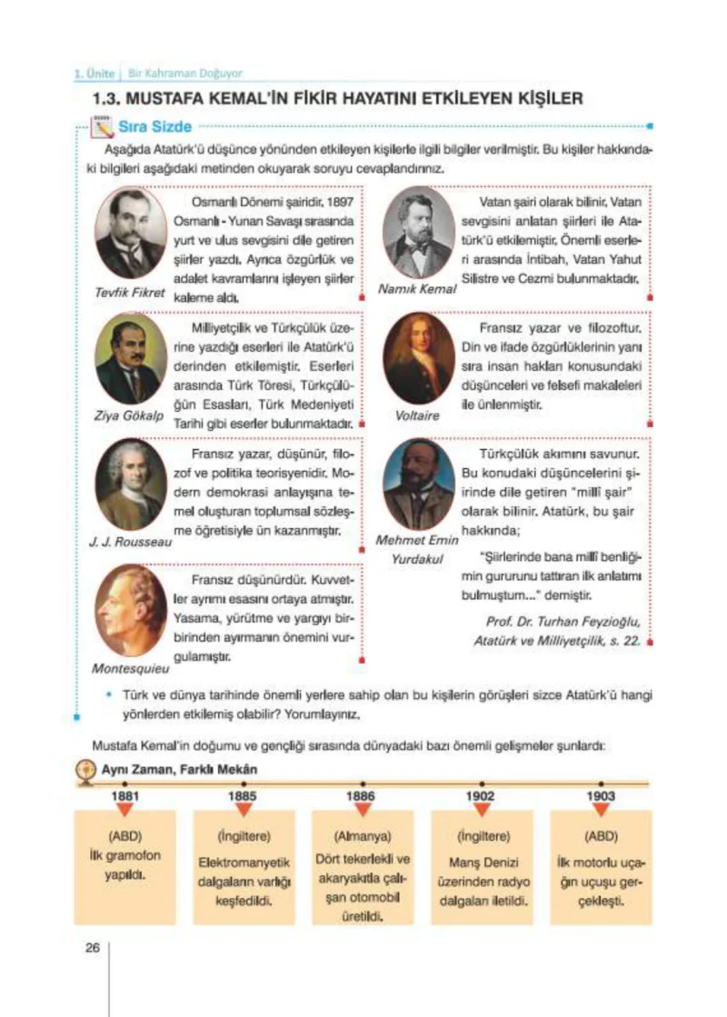8. Sınıf İnkılap Tarihi Ders Kitabı Cevapları Nev Kitap Yayınları Sayfa 26