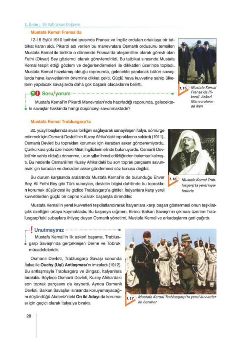 8. Sınıf İnkılap Tarihi Ders Kitabı Cevapları Nev Kitap Yayınları Sayfa 28
