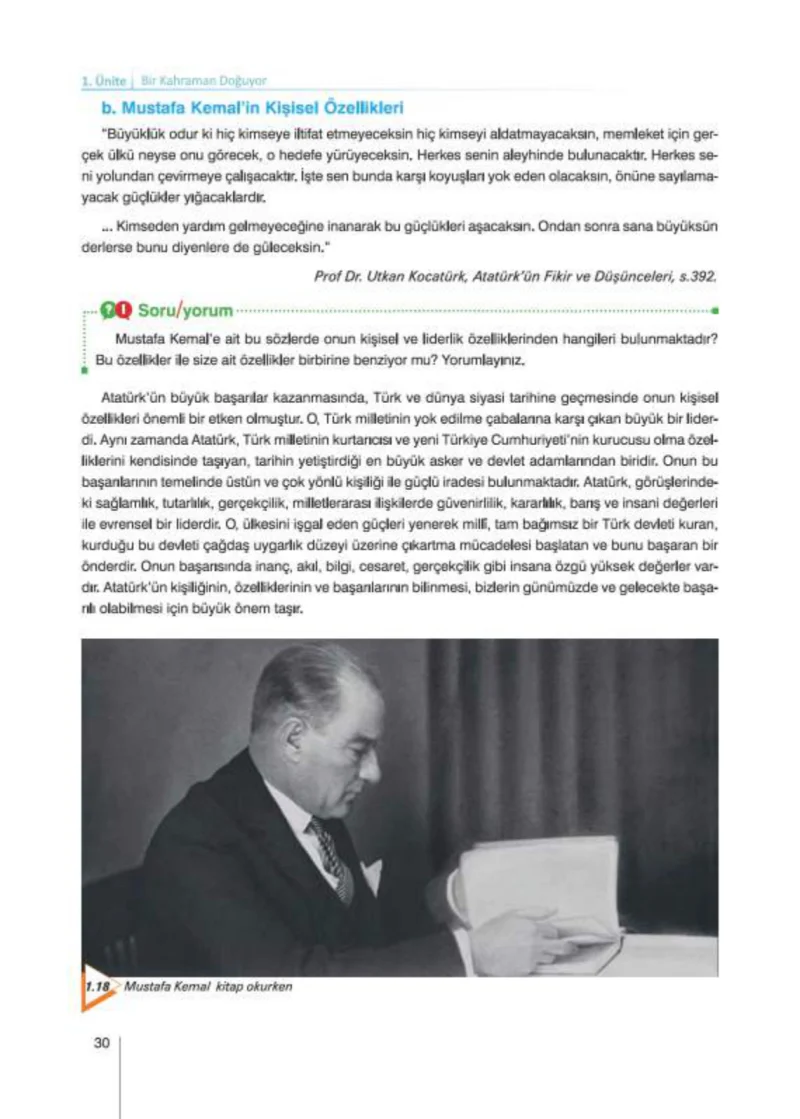 8. Sınıf İnkılap Tarihi Ders Kitabı Cevapları Nev Kitap Yayınları Sayfa 30