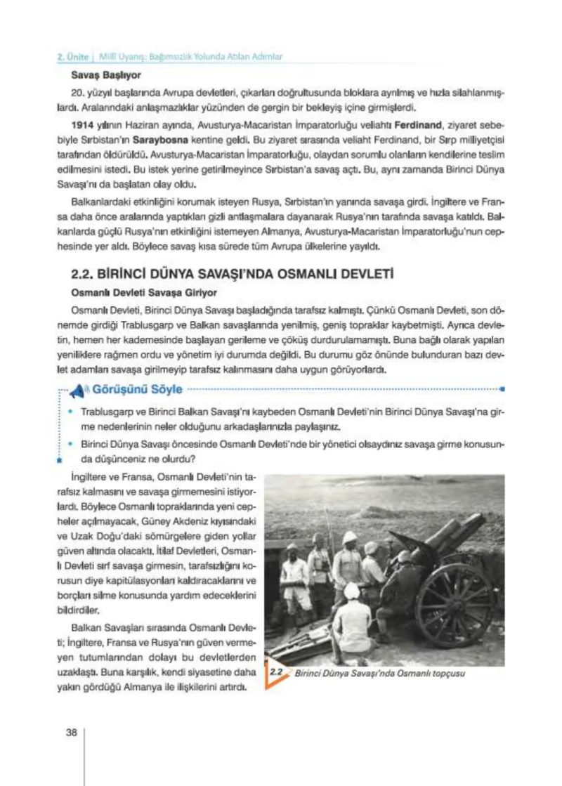 8. Sınıf İnkılap Tarihi Ders Kitabı Cevapları Nev Kitap Yayınları Sayfa 38