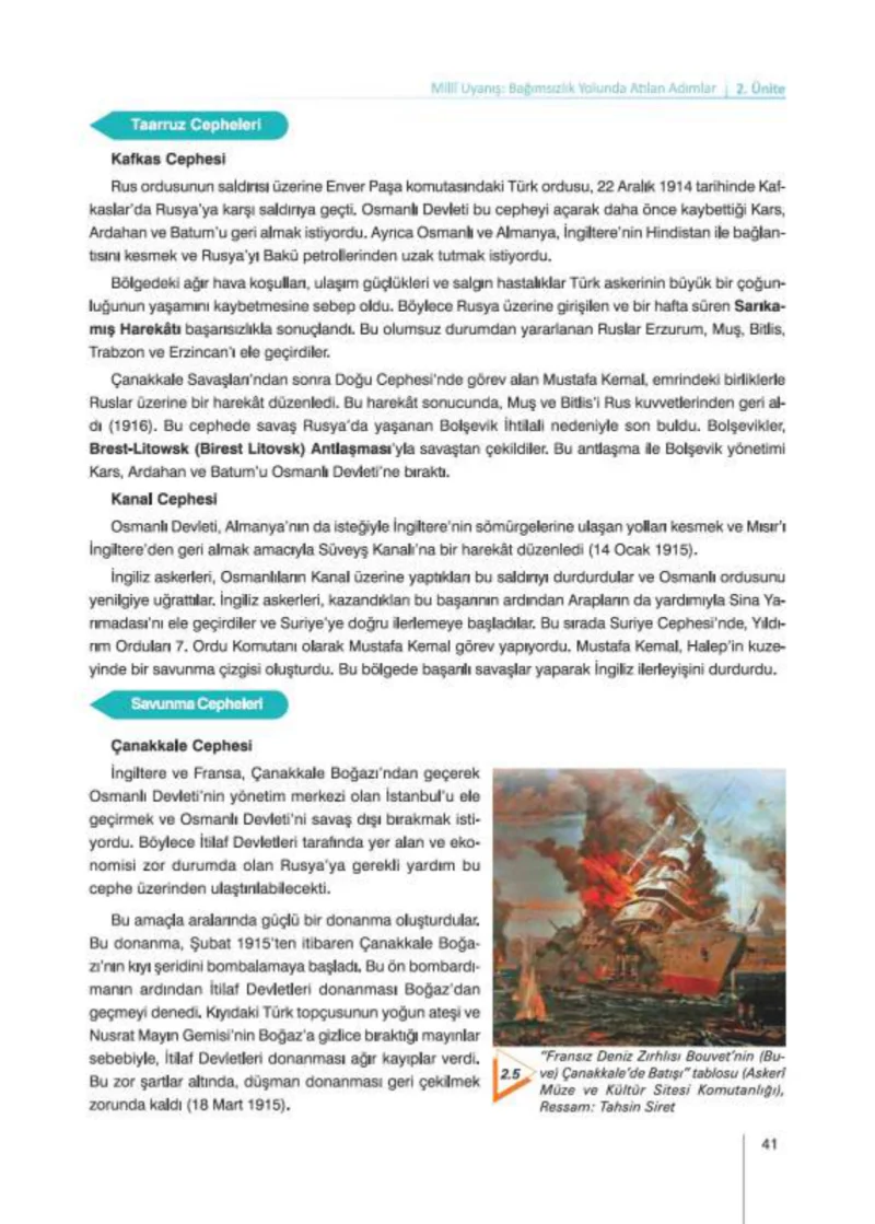 8. Sınıf İnkılap Tarihi Ders Kitabı Cevapları Nev Kitap Yayınları Sayfa 41