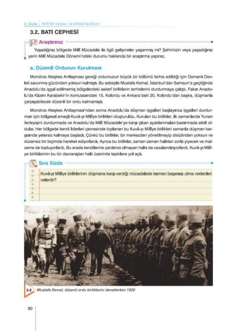8. Sınıf İnkılap Tarihi Ders Kitabı Cevapları Nev Kitap Yayınları Sayfa 80