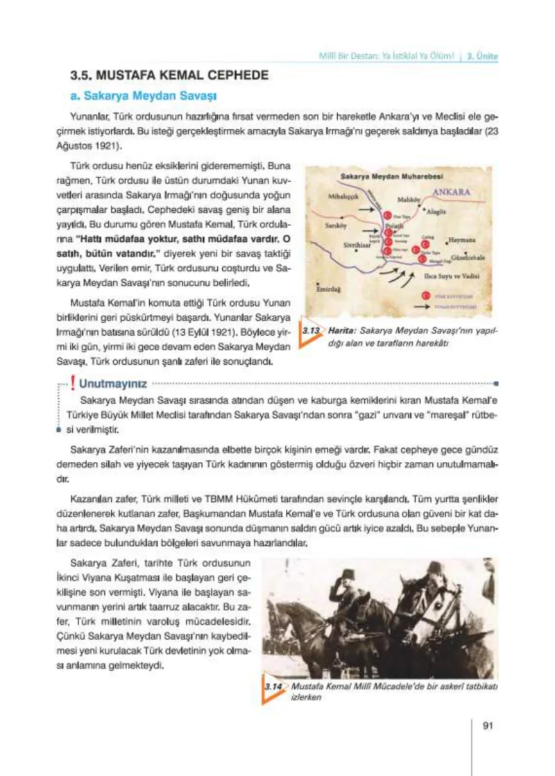 8. Sınıf İnkılap Tarihi Ders Kitabı Cevapları Nev Kitap Yayınları Sayfa 91