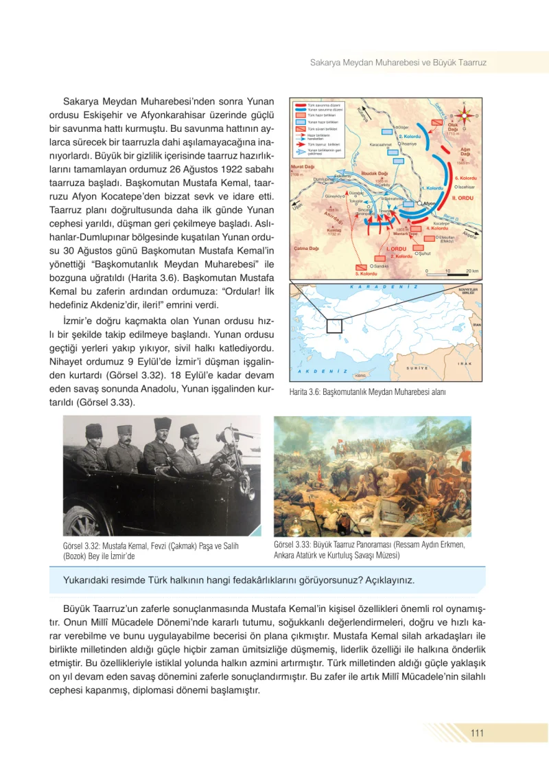 8. Sınıf İnkılap Tarihi Ders Kitabı Cevapları Semih Ofset S.E.K. Yayınları Sayfa 111