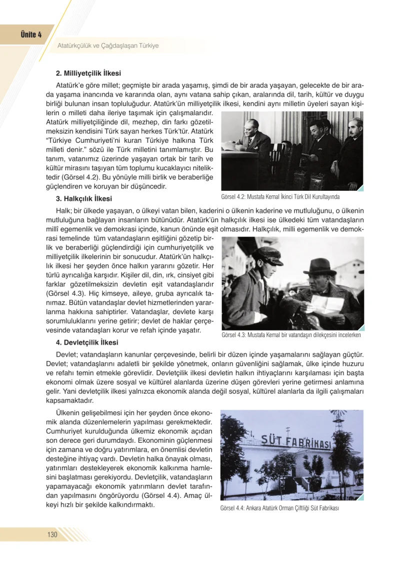 8. Sınıf İnkılap Tarihi Ders Kitabı Cevapları Semih Ofset S.E.K. Yayınları Sayfa 130